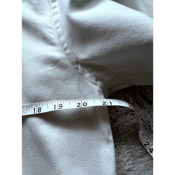 HAINES & BONNER LONDON MEN'S SIZE MEDIUM WHITE BUTTON FRONT SHIRT - Picture 14 of 16